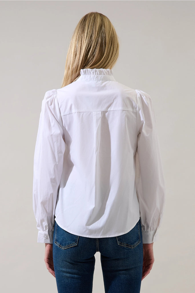 Doris Button Down Shirt White