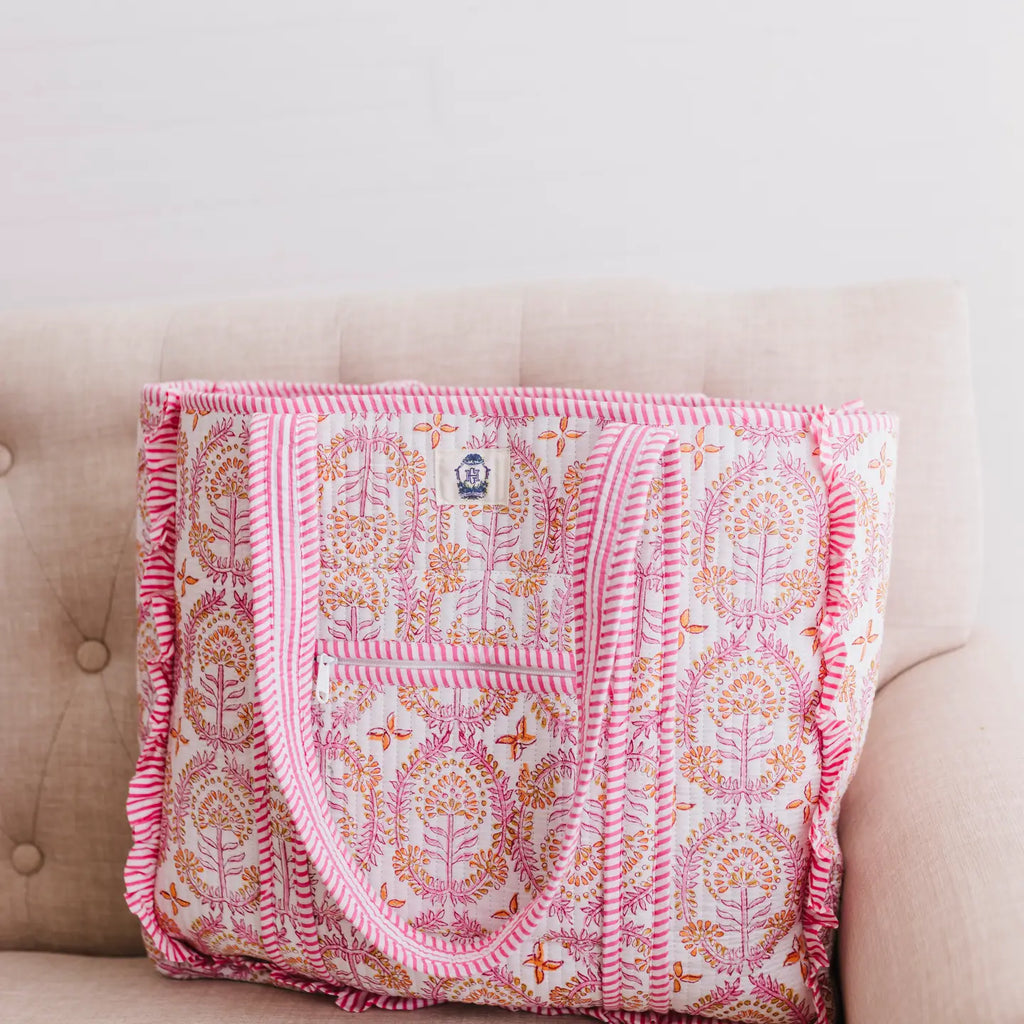 Large Quilted Tote Bag