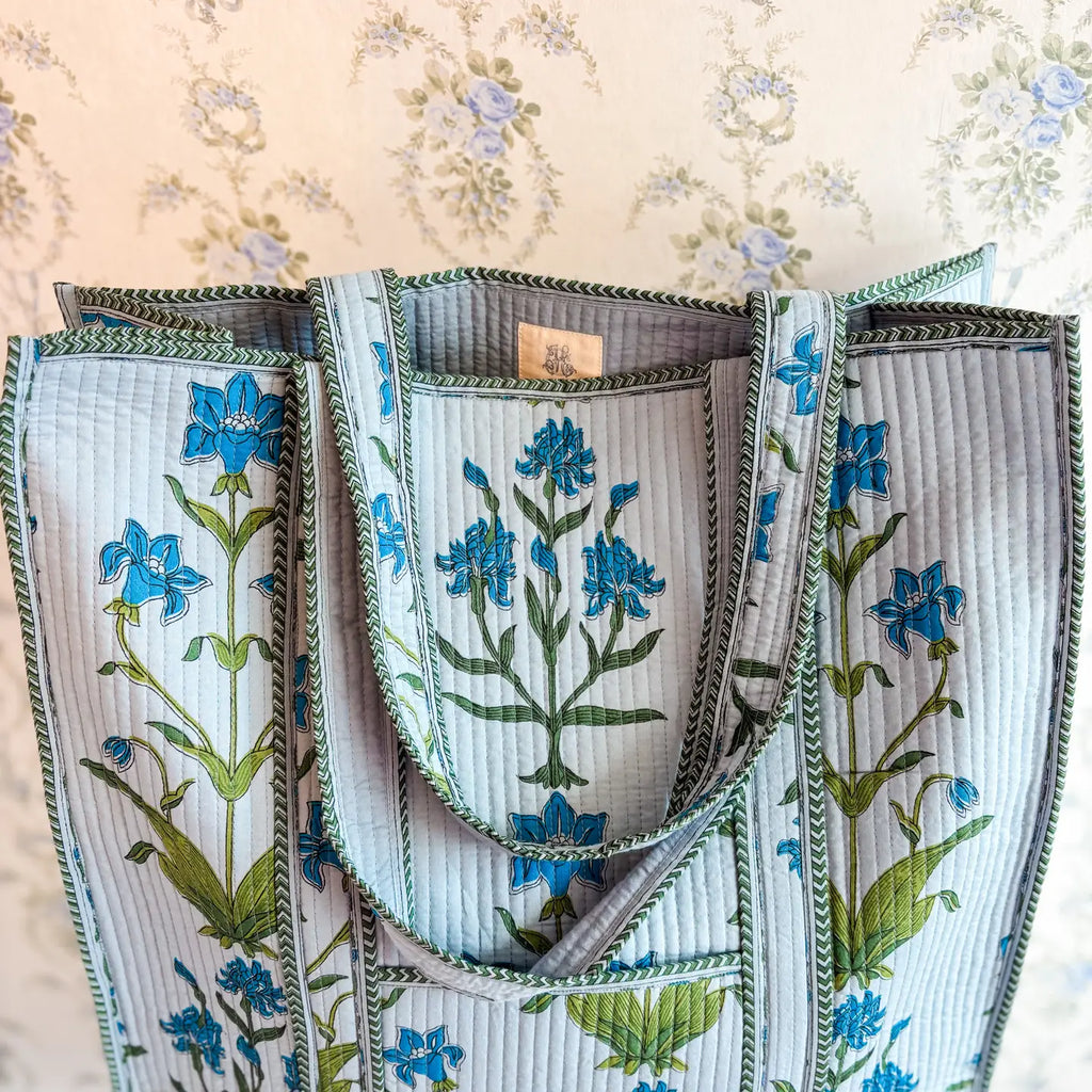 Large Quilted Tote Bag