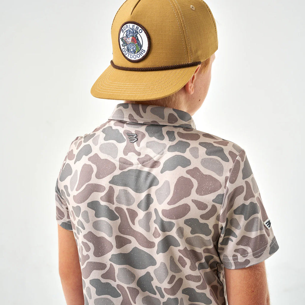 Youth Classic Deer Camo Polo