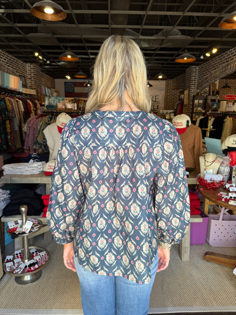 FINAL SALE - Marie Top Teal Green