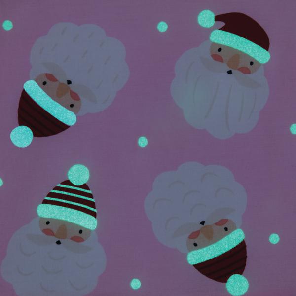Pink Santa Glow In The Dark PJ Set
