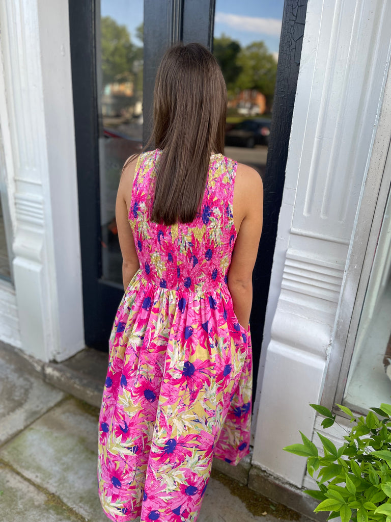 Carol Floral Midi Dress