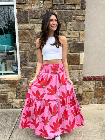 Periwinkle Floral Maxi Dress