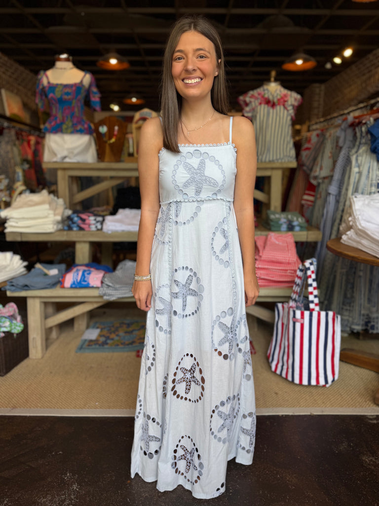 Embroidery Maxi Dress
