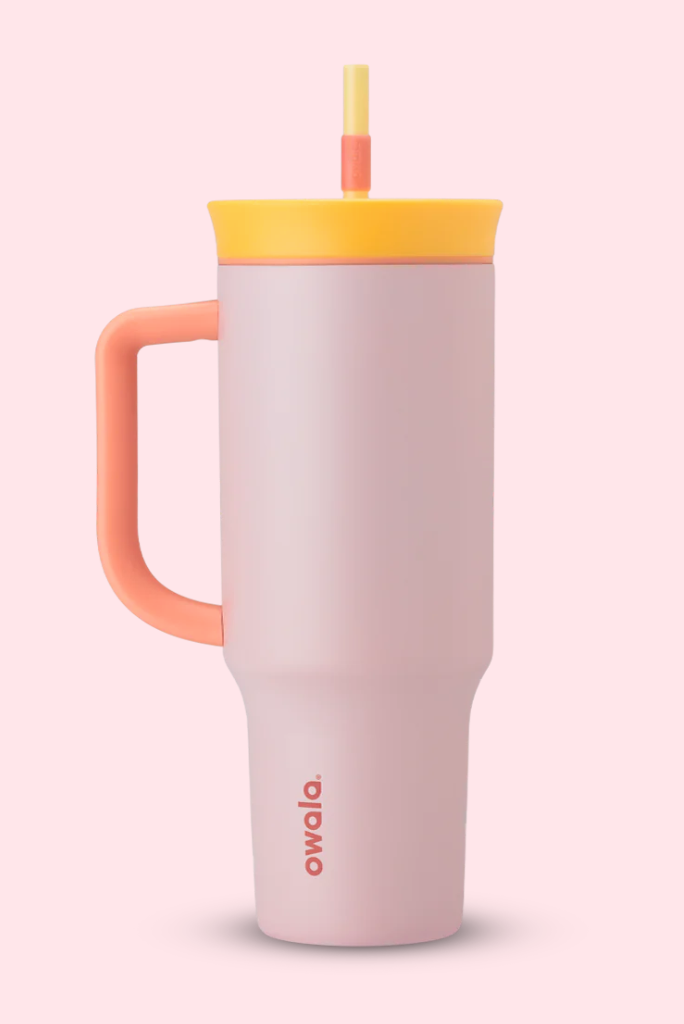 Stainless Steel Tumbler with Straw 40oz
