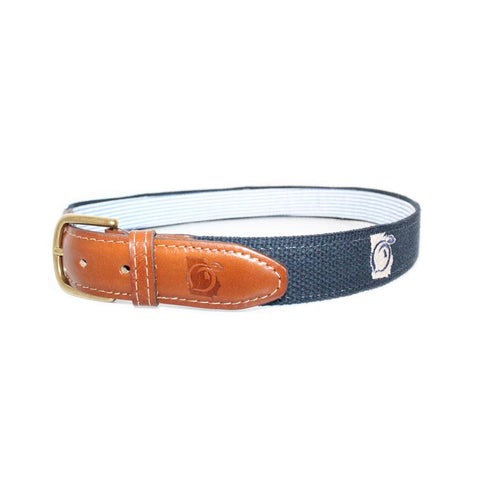 UGA Collegiate Embroidered Belt - Khaki
