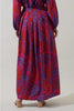 Darret Floral Lucie Pleated Maxi Skirt