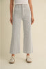 Stripe Patch Pocket Wide Leg Pant