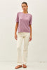 Cashmere Blended Short Sleeve Sweater