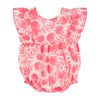 Pink Block Print Floral Bubble