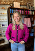 FINAL SALE - Fatino Sweater Jacket Fuschia