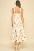 Cream Floral Dress