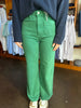 Green Patch Pocket Wide Leg Pant