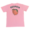 Georgia Peach Weathered Coral SS Pocket Tee