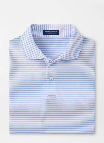 Orbit Performance Jersey Polo White/Blue Sea