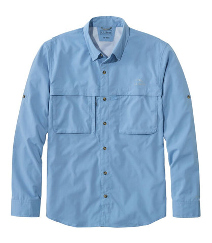 Baker Performance Poplin Sport Shirt Fountain Blue