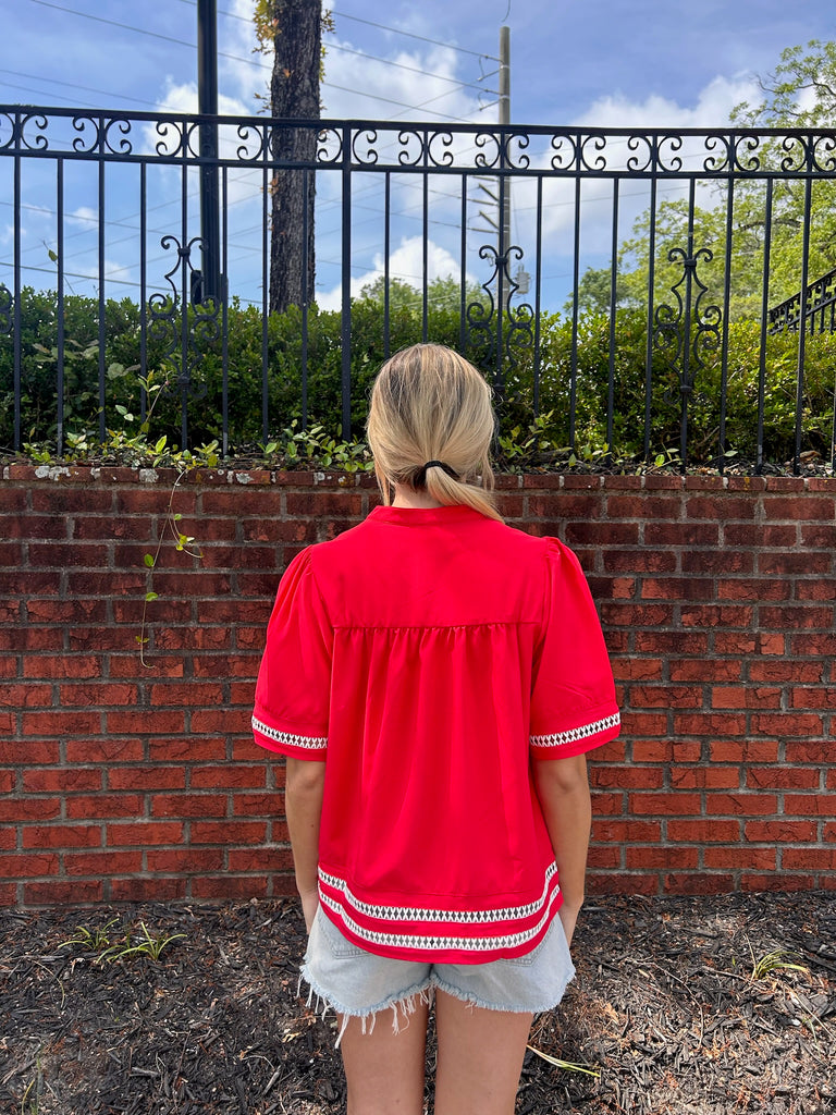Jasmine Red Top