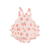 Pink Sweet Peach Ruffle Sunsuit