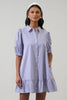 Fannie Striped Levy Button Down Shift Dress