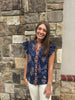 Navy Campbell Top
