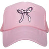 Coquette Bow Tie Trendy Foam Trucker Hat