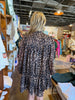FINAL SALE - Leopard Print High Neck Mini Dress