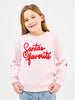 Youth Sarah Santa's Favorite Sweatshirt