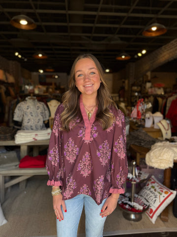 Long Sleeve Stripe Midi Shirt Dress