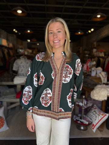 Long Sleeve Stripe Midi Shirt Dress