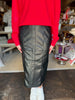 Reine Faux Leather Midi Skirt