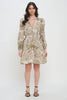 Olive Sketch L/S Short Dress