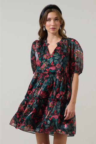 Blue Button Detailed Sleeve Knit Sweater