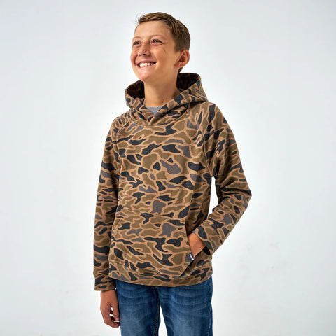 Youth Bamboo Shade Hoodie Vintage Camo