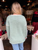 Sage & Cream Crew Neck Sweater