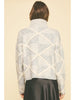 FINAL SALE - Diamond Pattern Turtle Neck Sweater