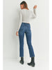 Dark High Rise Tonal Crop Flare Jean