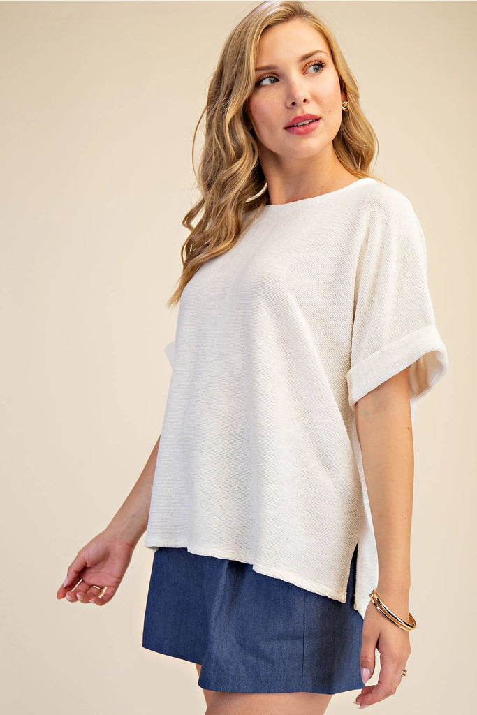 Dolman Sleeve Knit Top