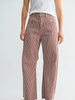 Stripe Barrel Jean w/ Seams