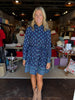 Maya Floral Foulard Blue Dress