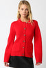 Bailee Red Knit Button Sweater