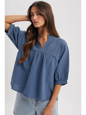 Blue Denim Scoop Sleeveless Dress