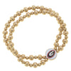 2 Row Ball Bead Stretch Bracelet