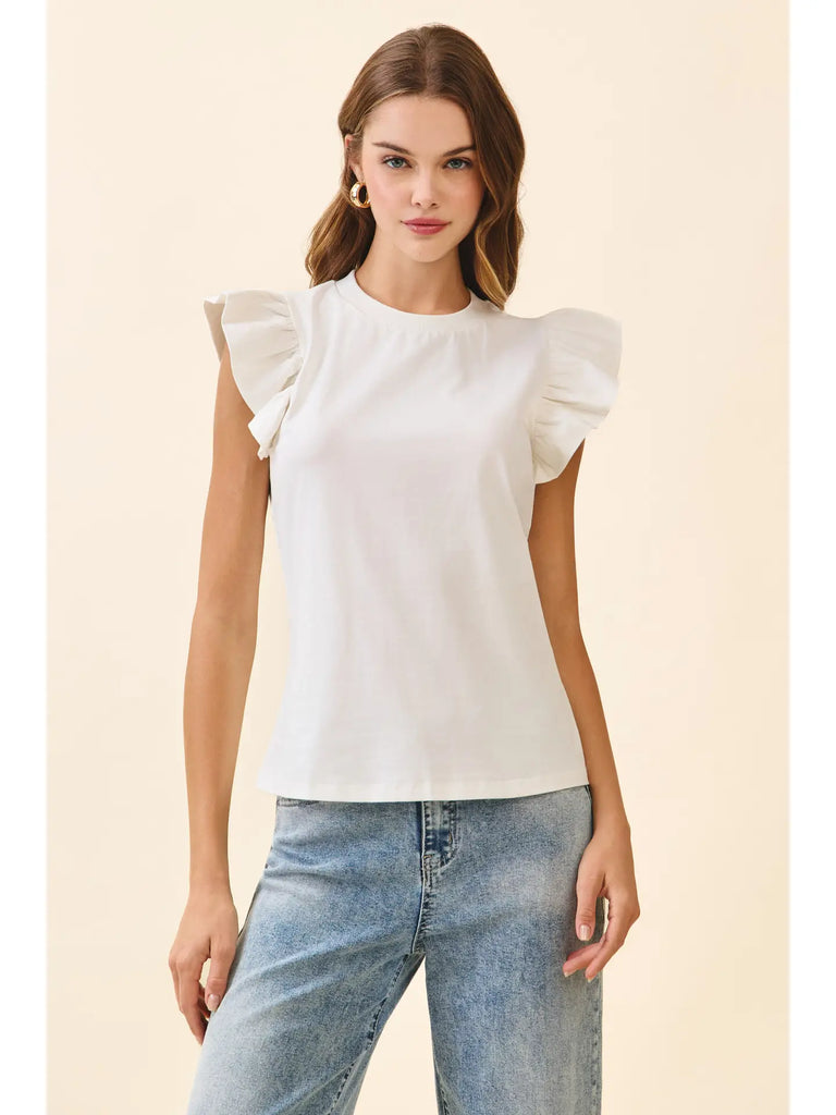 Flutter Sleeveless Top