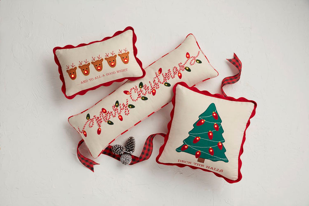 Light Up Christmas Pillow