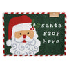 Santa Stop Here Doormat