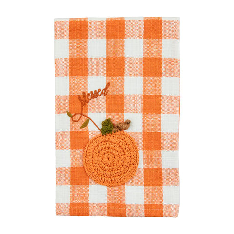 Triple Pumpkin Embroidered Towel