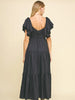 Navy Tiered Maxi Dress