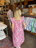 Mona Pink Midi Dress