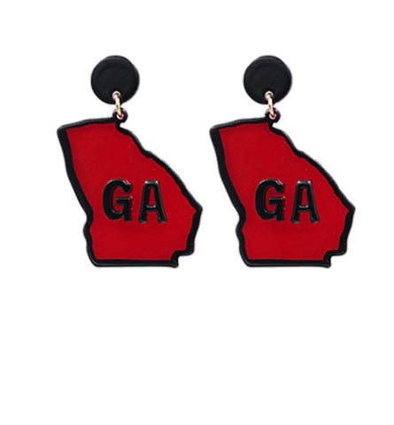 GAME DAY Football Triangle Earrings